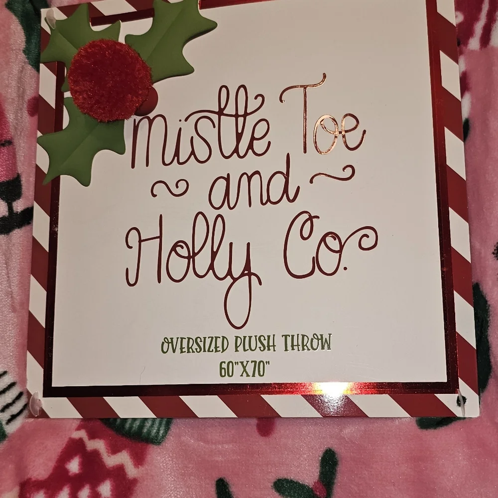 Mistle Toe and Holly Co. Blanket